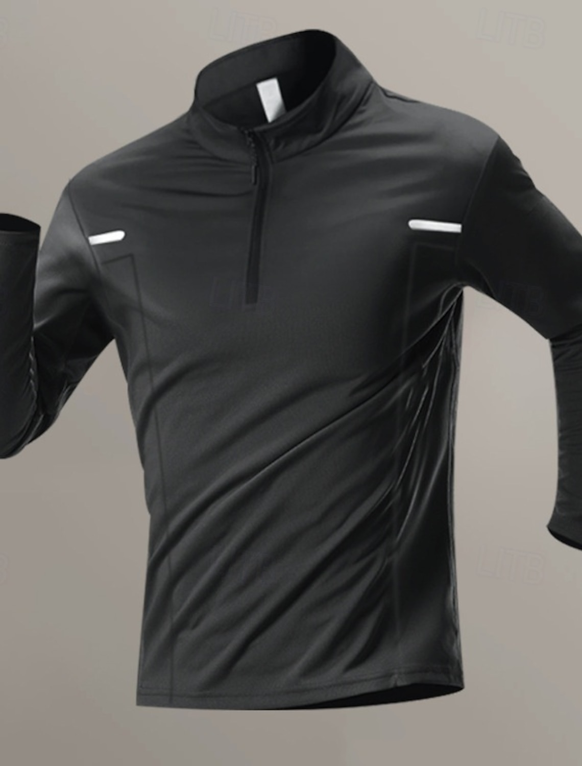 Men's Solid Colored Running T-Shirt Compression Shirt Long Sleeve Top