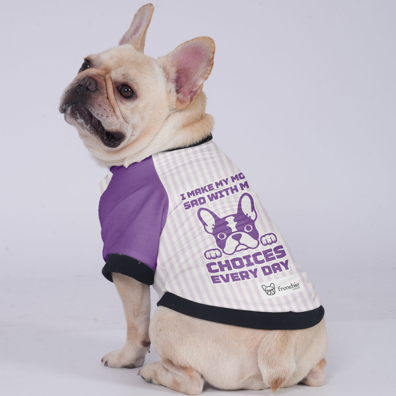 I make my Mom sad with my choices every day - Jacket for French bulldog