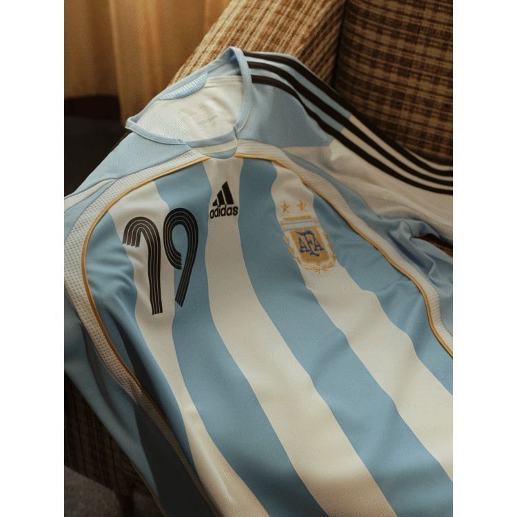 Argentina Home Shirt 2006 Messi 19 Pre Order For Algeria Football Fans