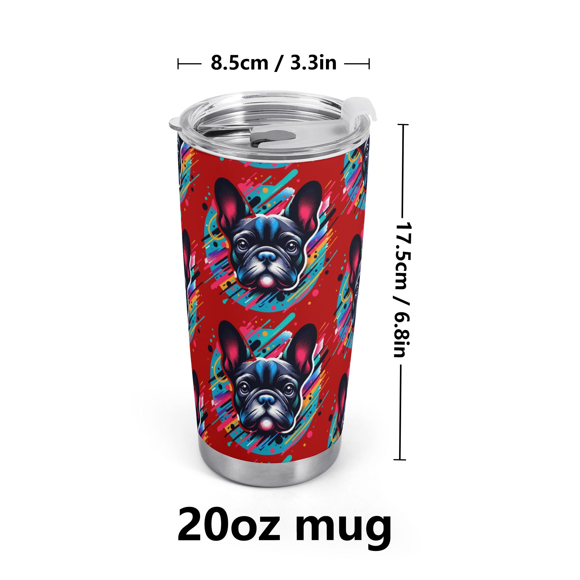 French Bulldog Lady Tumbler Cute Frenchie Essential