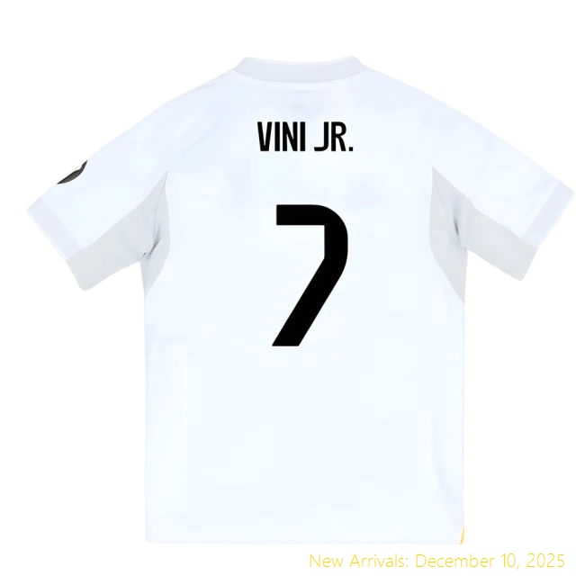2025-2026 Real Madrid RM Performance Home Youth Kit (Vini Jr. 7)