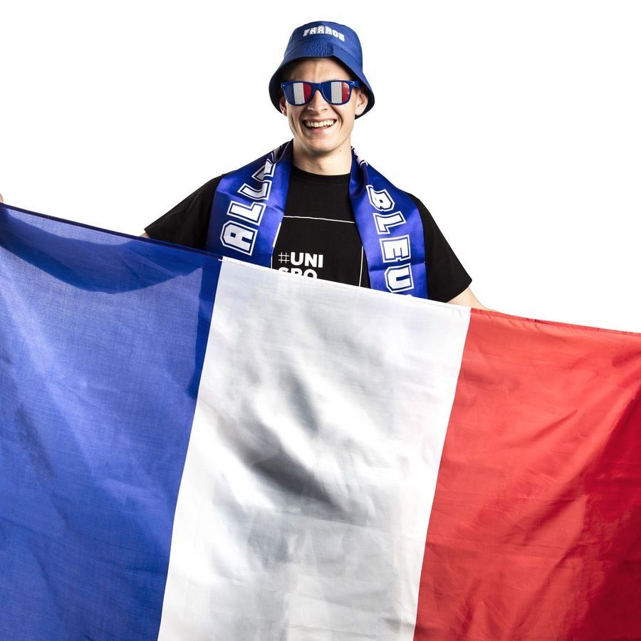France Sunglasses Blue/pure White/red Supporter Version