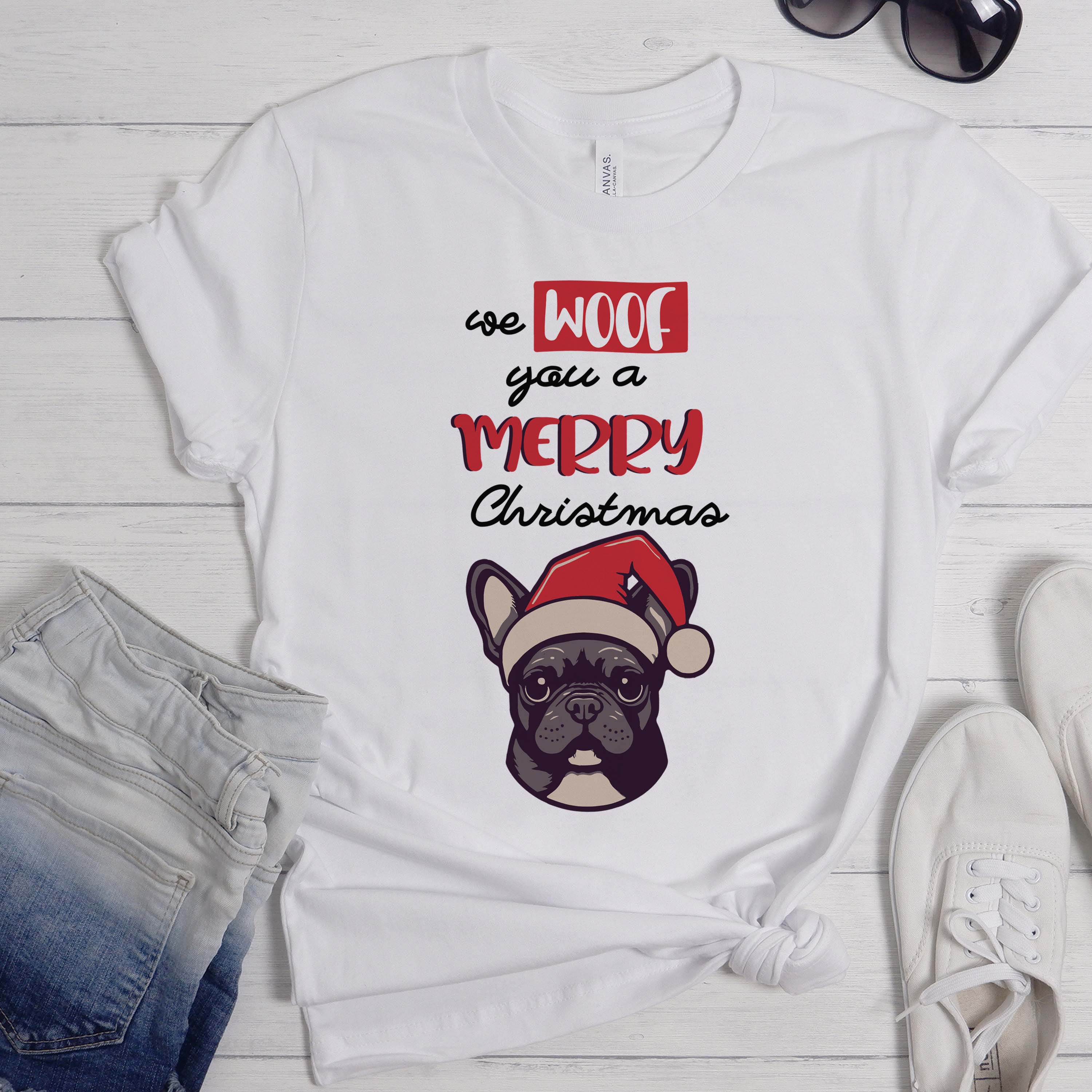 Frenchie Xmas - Unisex T-Shirt