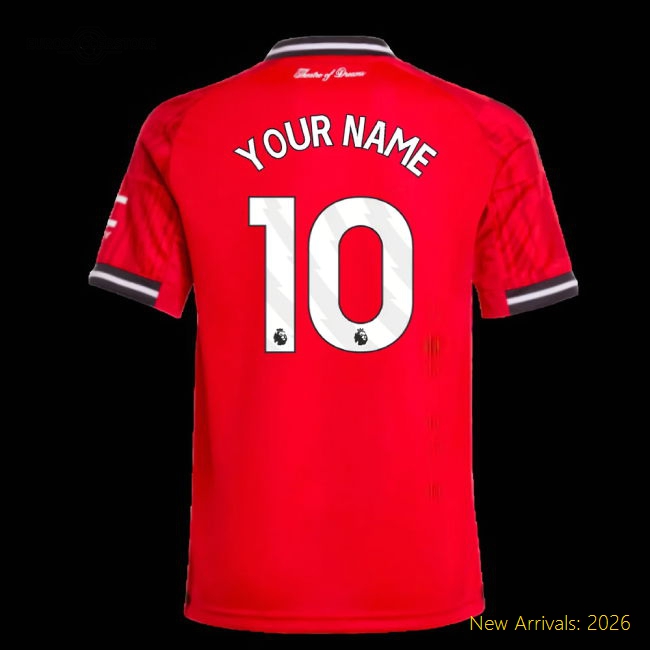 2025-2026 Man Utd Kids Durable Jersey Kids-safe Technology