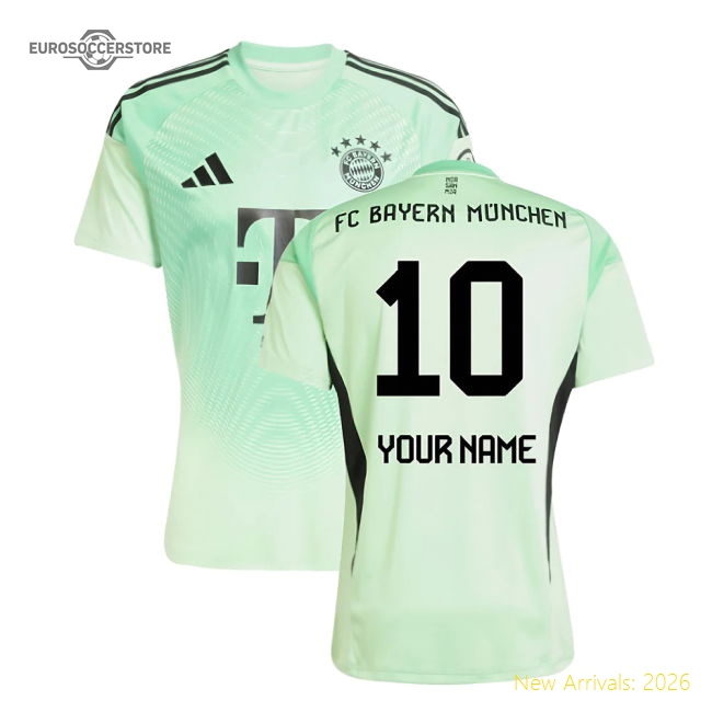 Premium 2025-2026 Bayern Munich Home Goalkeeper Shirt (Glory Mint) (Your