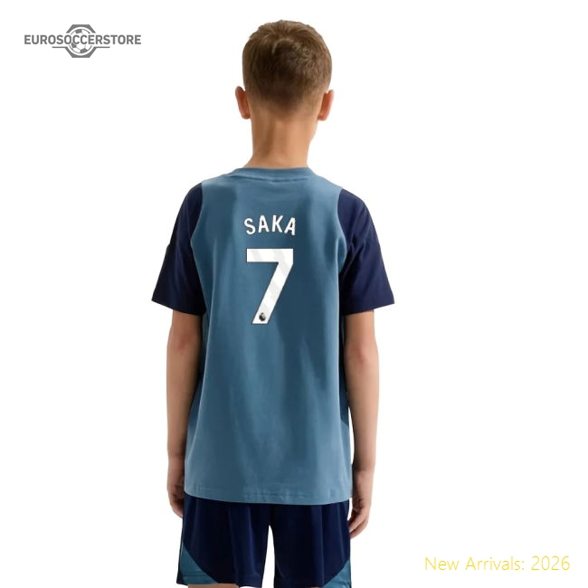 Soft Arsenal Kids Jersey Saka 2025-2026 Climacool Quick-dry