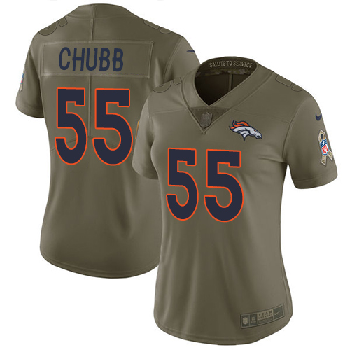 NFL D B Broncos Bradley Chubb #55 Team Color Limited Game Jersey - ...