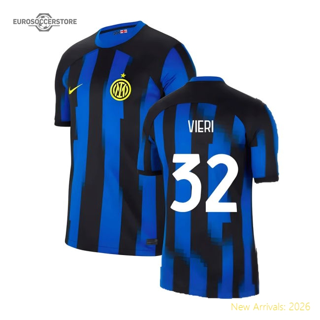 Popular Top-Quality 2023-2024 Inter Milan Home Shirt (Vieri 32)