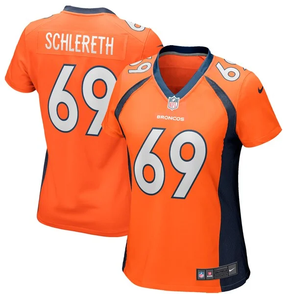 None Mark Schlereth Game Jersey - Orange | NFL Player Jersey