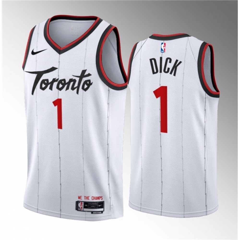 Official Men's Toronto Raptors #1 Gradey White Basketball Jersey