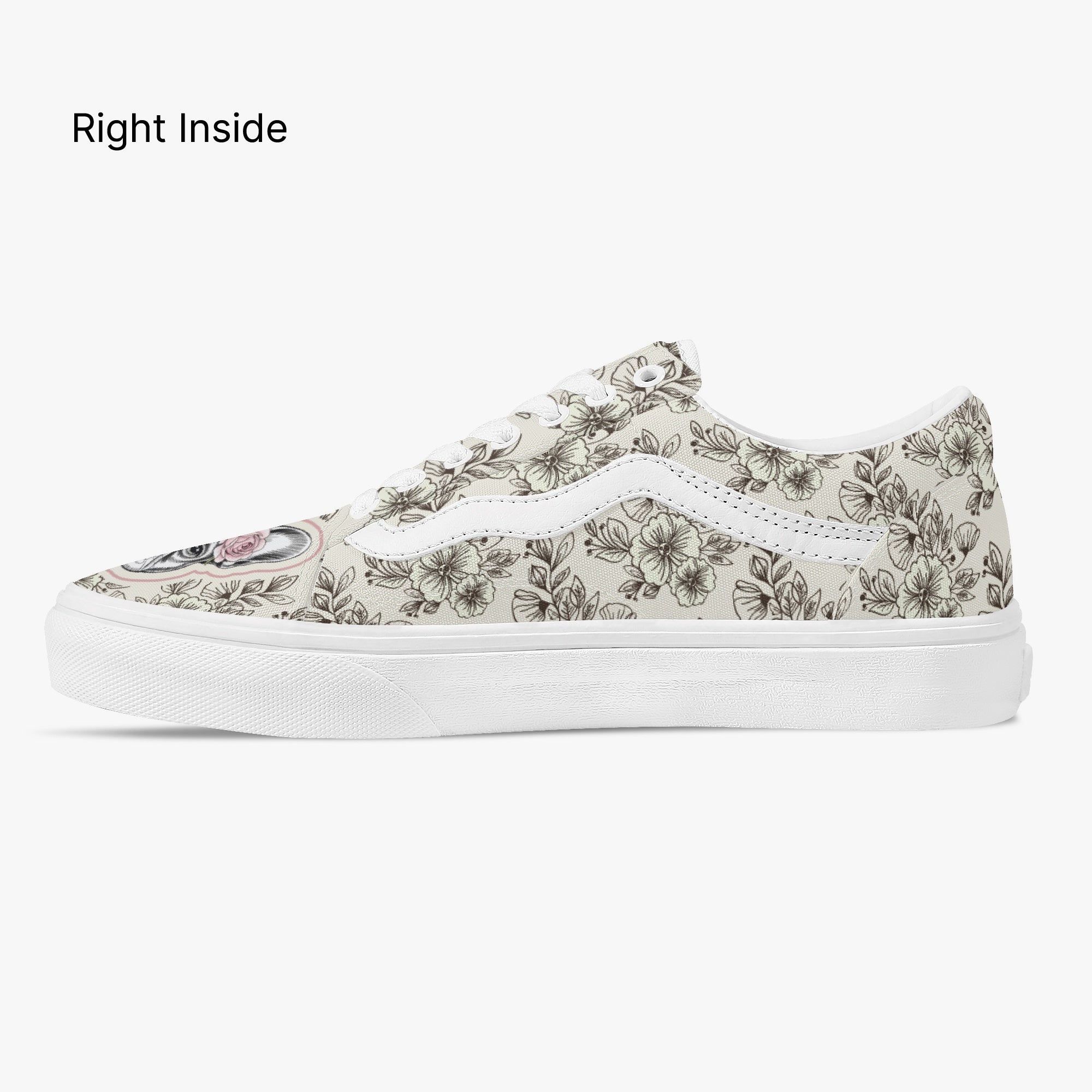 French Bulldog Lover Rudy Trendy Low Top Canvas Sneakers Casual Footwear