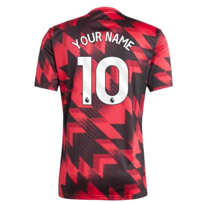 2025-2026 Man Utd Pre-Match Top (Red) (Your Name)