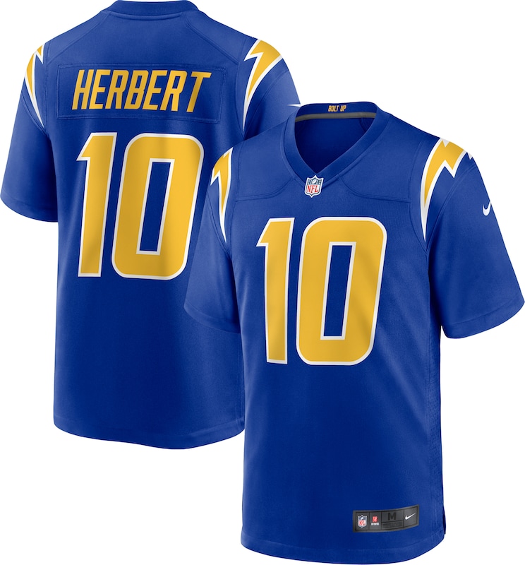 None Justin Herbert LA Chargers Dynamic Professional Jersey Game Day W