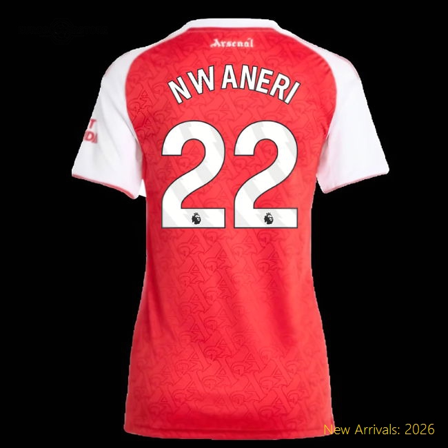 2025-2026 Arsenal Home Replica Kit Womens Shirt For Match Day
