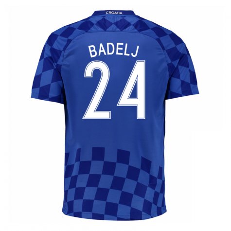 Croatia Away 2016 Badelj 24 Soccer Jersey Shirt - Official Replica
