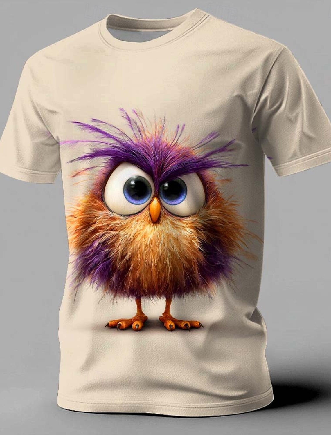 Men's Animal Funny Duck T Shirt Short Sleeve 3D Print Crew Neck