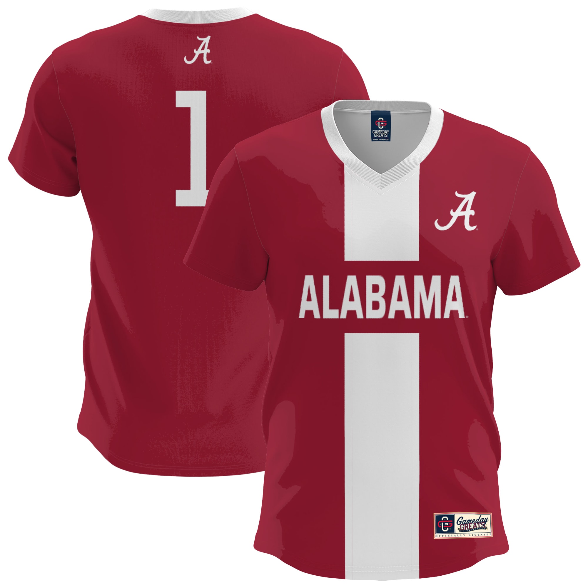 [NJP] Alabama Crimson Tide GameDay Greats Youth Lightweight Soccer Fashion Jersey - Crimson
