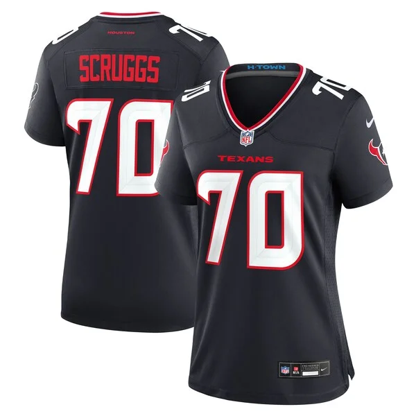 None Juice Scruggs Game Jersey - Navy | NFL Player Jersey | NFL Footba