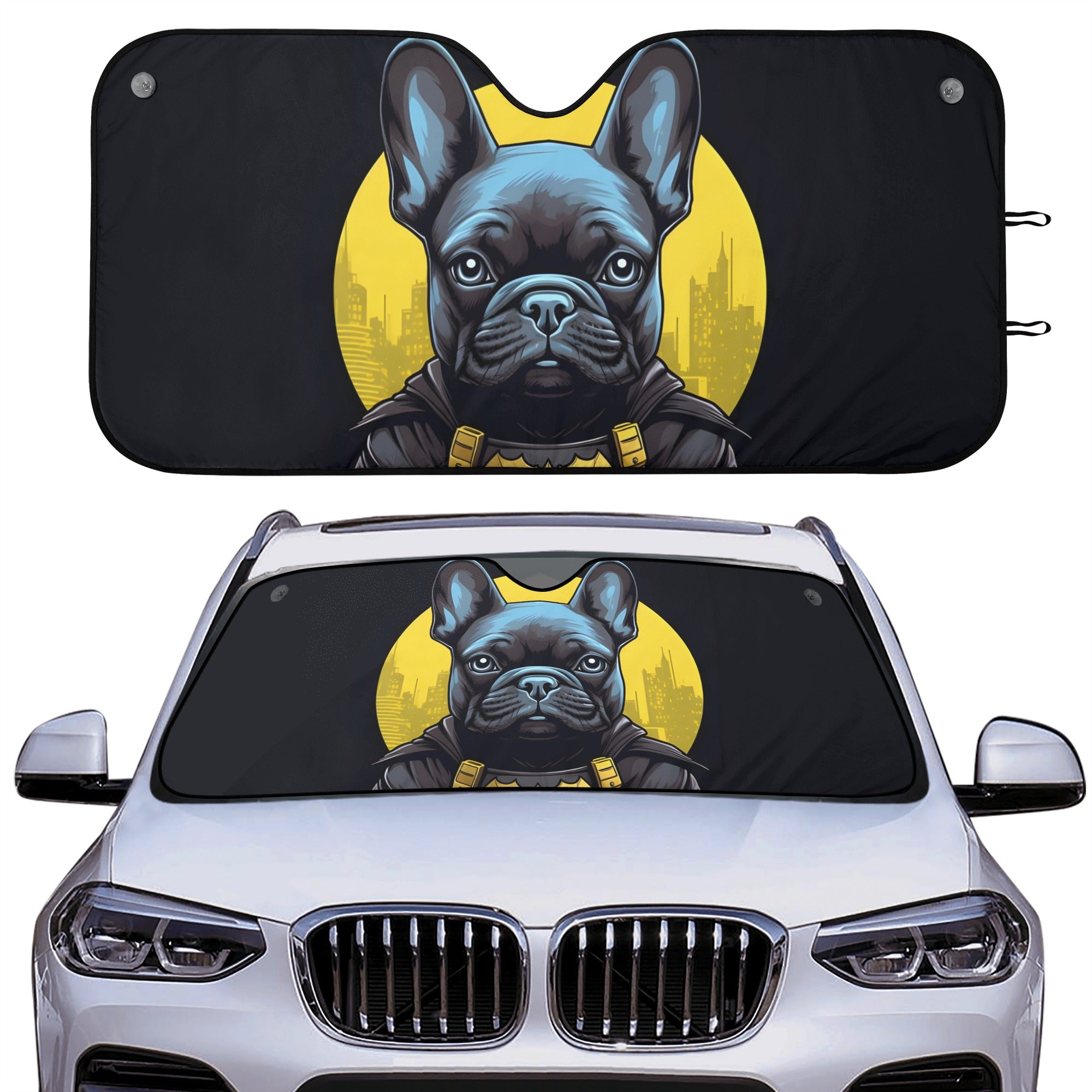 French Bulldog Cookie Car Auto Sun Shade Useful Frenchie Gear