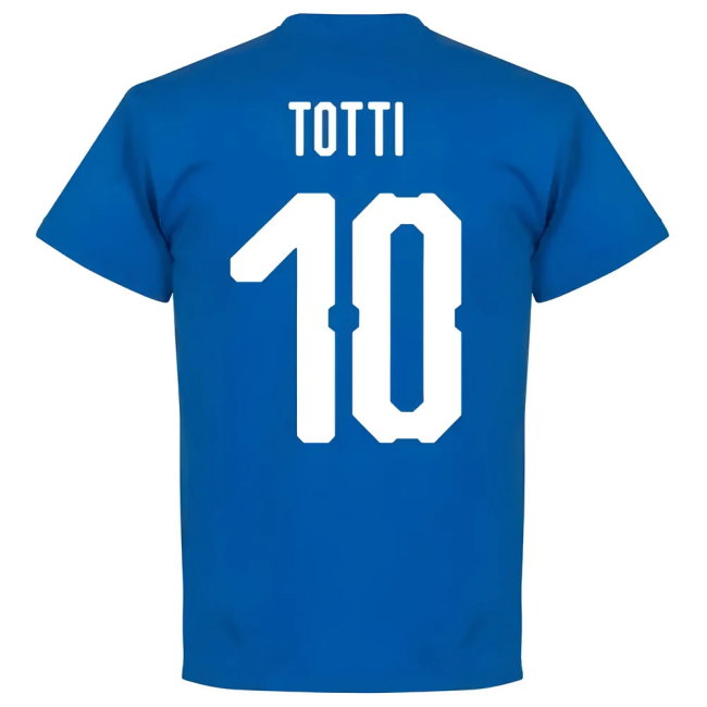 Italy Totti 10 Team T-Shirt - Royal