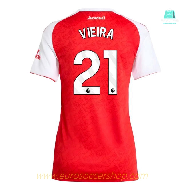 2025-2026 Arsenal Home Shirt (Womens) (Vieira 21)