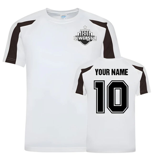 Your Name Newcastle Sports Training Jersey (White)