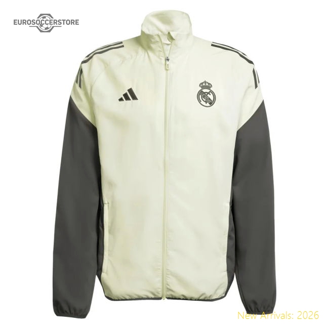 Supporter 2025-2026 Real Madrid Presentation Jacket (Utility Grey)