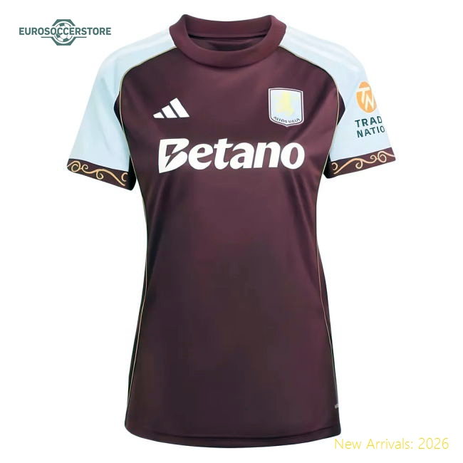 Luxury Womens Aston Villa Corsie Jersey 2025-2026 Flattering