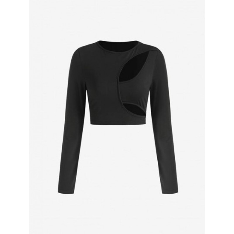 Cut Out Crop T Shirt PP8114