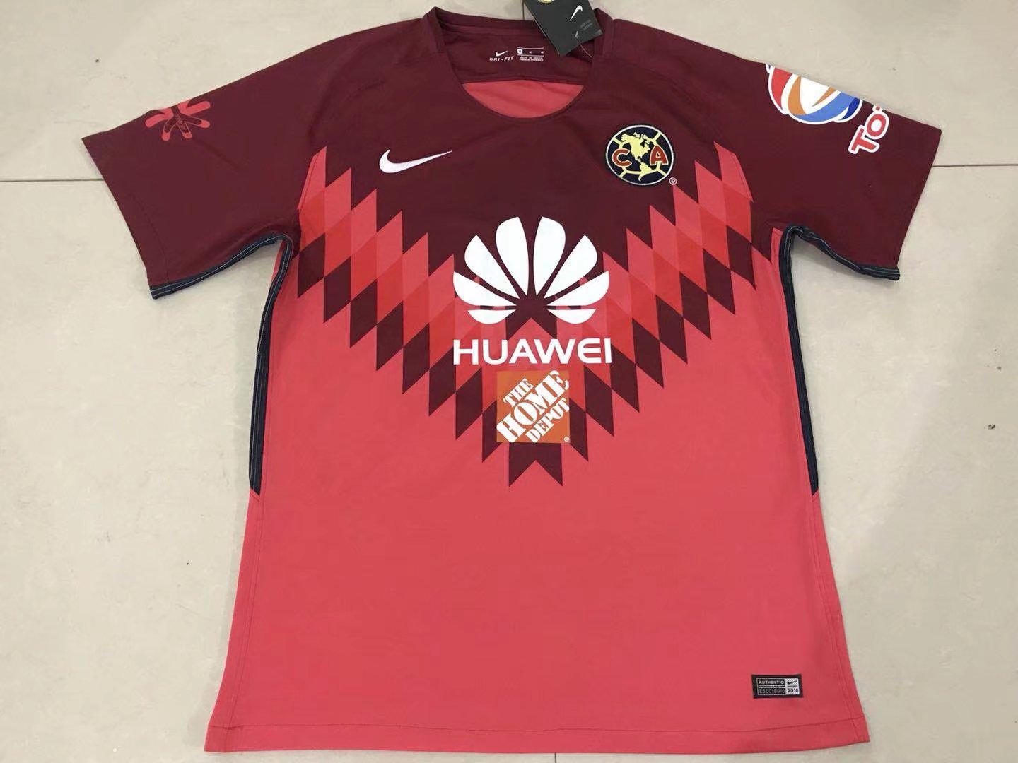 Durable Club America Goalkeeper 201718 Red Soccer Jersey Shirt