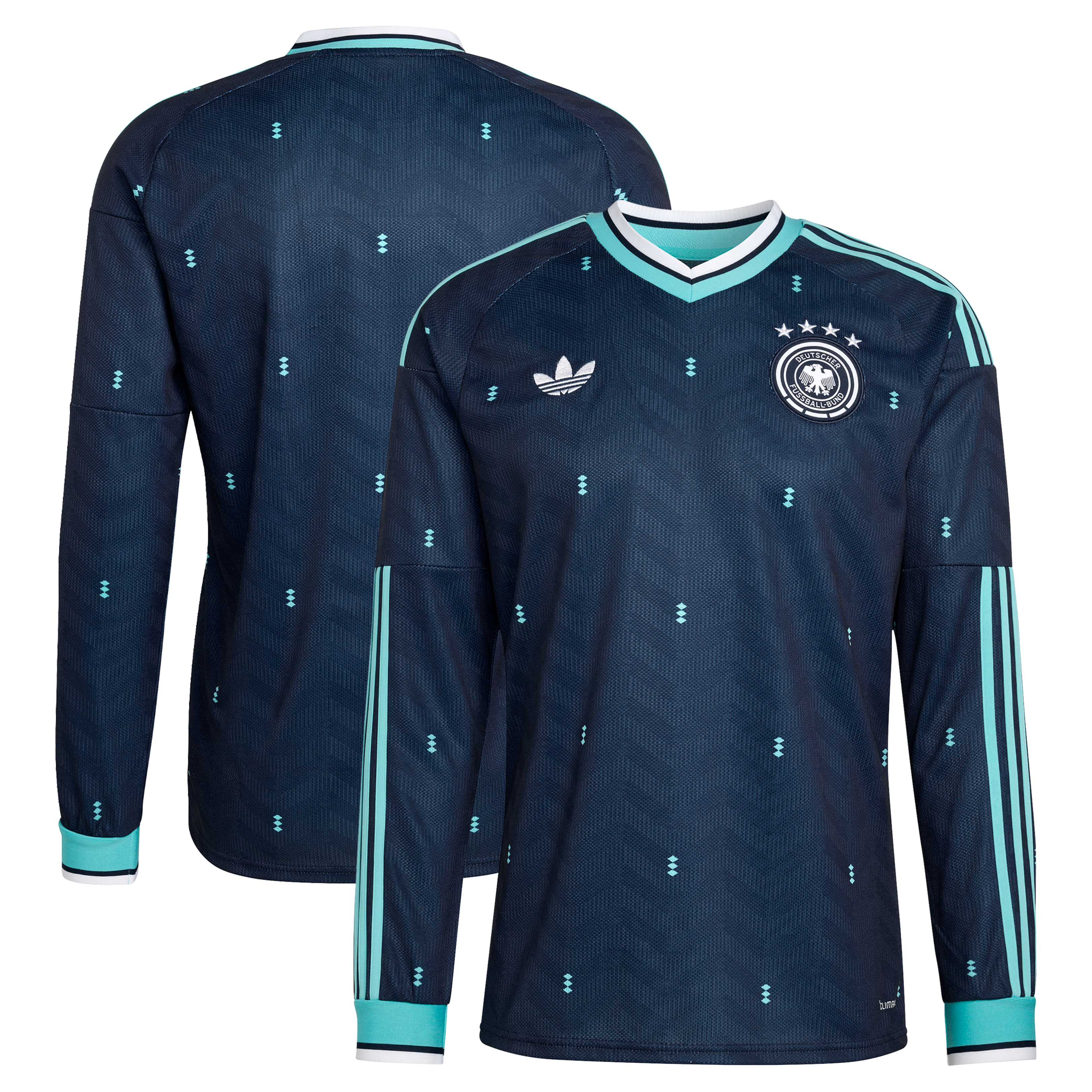[JED] Women's Germany National Team 2026 Away Replica Long Sleeve Jersey - Navy
