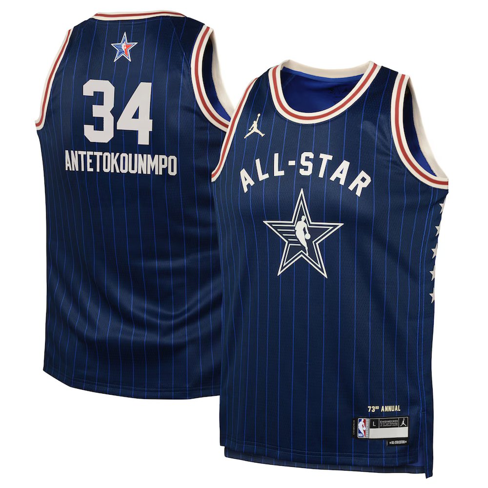 Giannis Antetokounmpo34 Navy Jersey - - NBA Collection