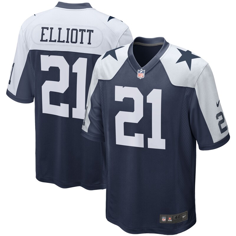 None Ezekiel Elliott Team Captain DAL Cowboys Premium Material Jersey