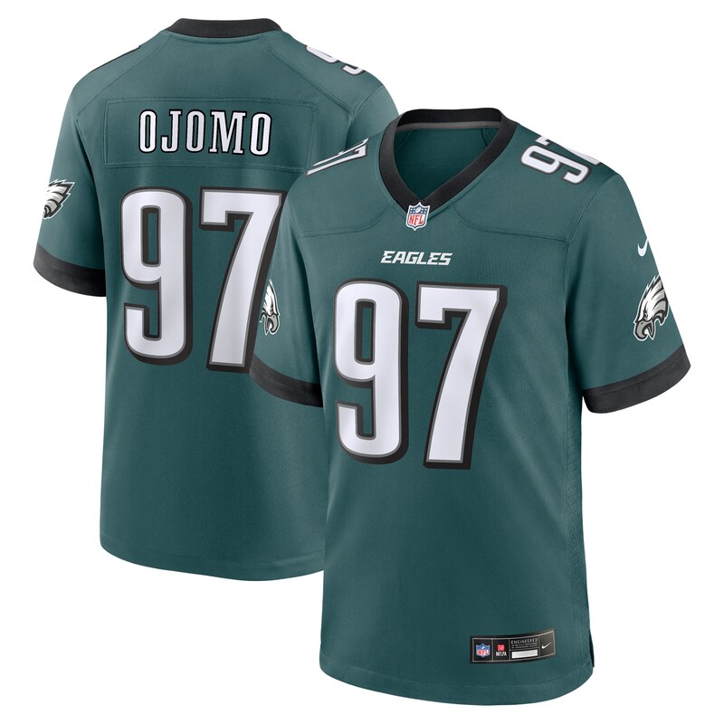 None Moro Ojomo Record-Breaker PHI Eagles Official Jersey for NFL Fans