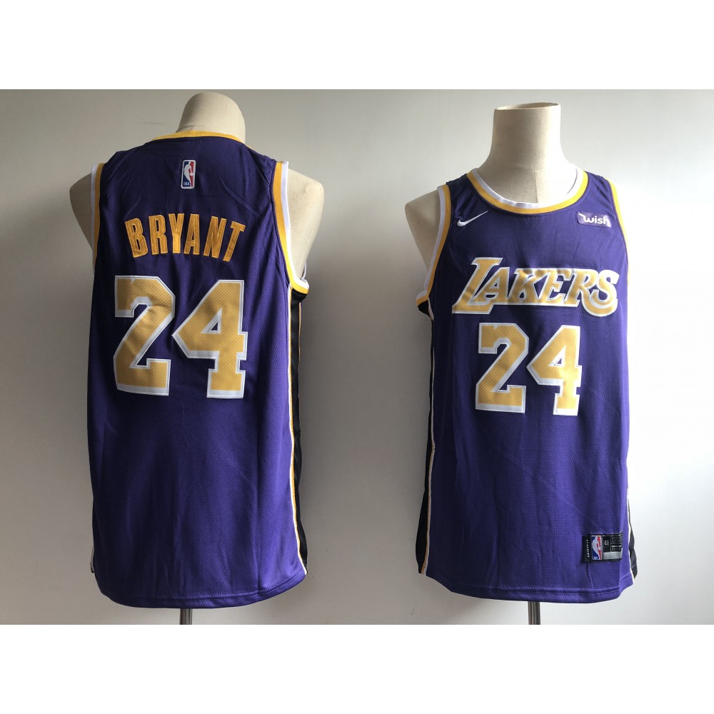 Collector's Item Contemporary Men's Lakers #24 Kobe Purple Basketball Jersey