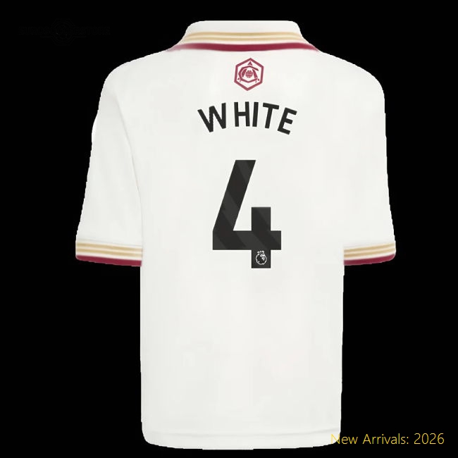 Arsenal White Durable Mini Jersey Drycell Easy-care Machine-washable