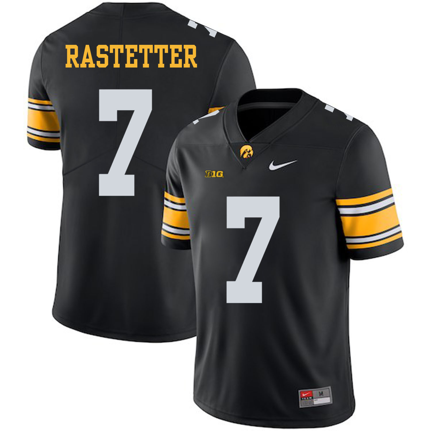 home jersey Men's None Colten Rastetter #7 Black 2024 Football Jersey