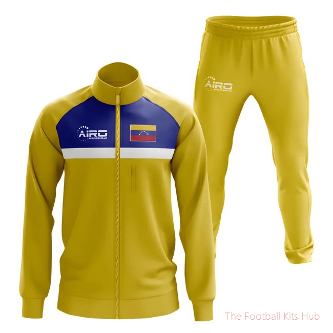 Men Venezuela Concept Football Tracksuit (Yellow)