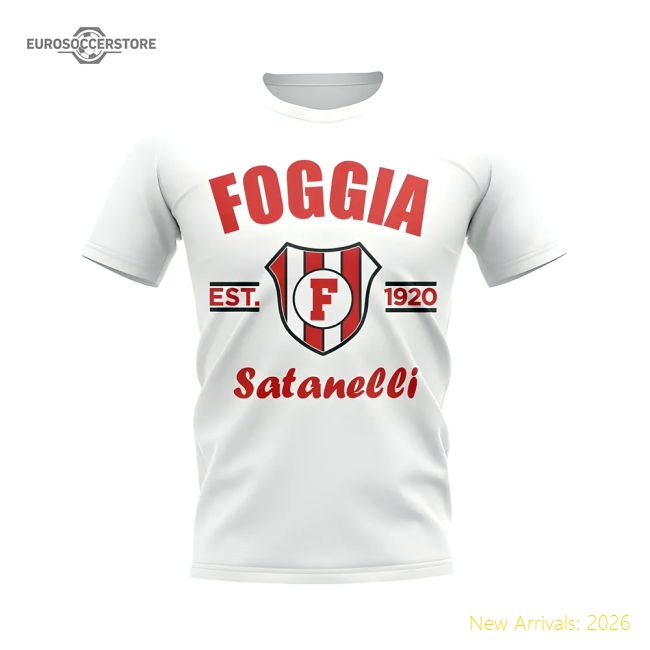 Premium Premium Foggia Established Football T-Shirt (White)