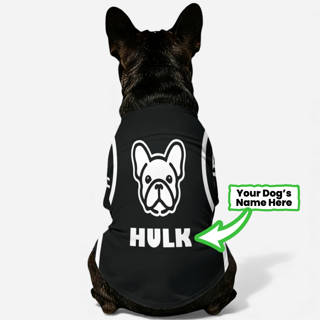 French Bulldog Rowdy Personalized Wool Sweater For Frenchies Warm Dog Outfit