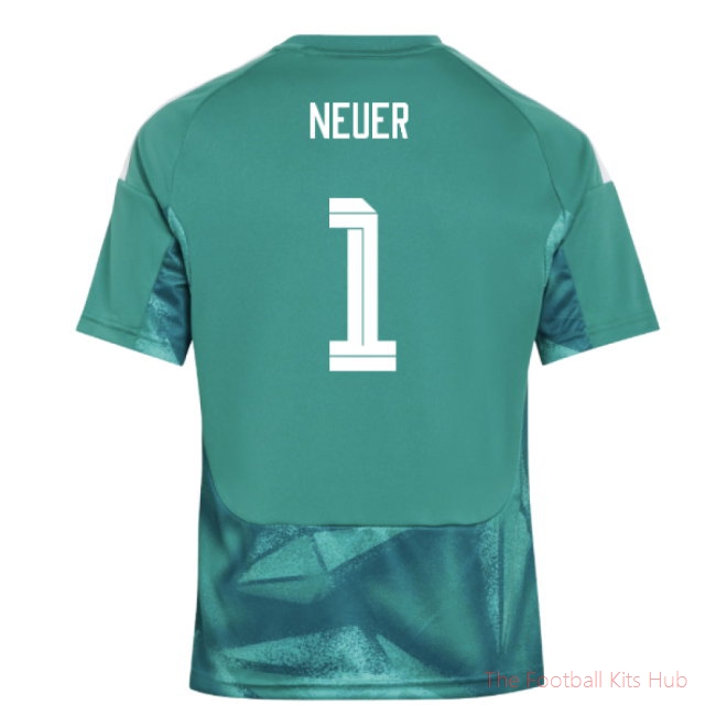 [JED] 2026/27 Germany Home Goalkeeper Shirt (Active Green) - Kids (Neuer 1)