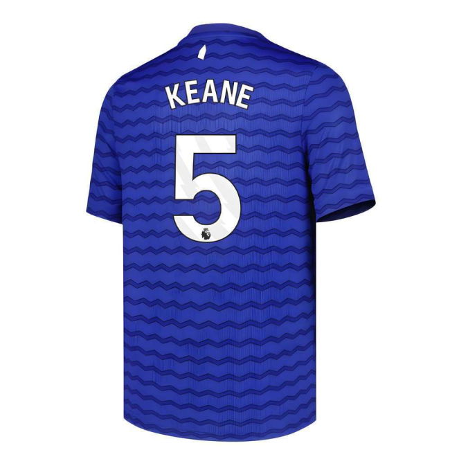 Replica Everton Everton Home Shirt Kids Keane #5 Match Quality Lat...