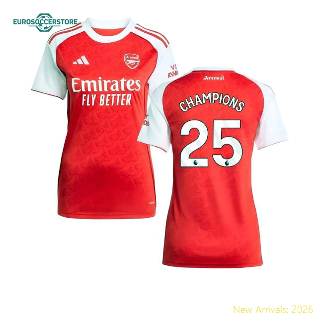 Arsenal Champions Refined Womens Jersey Smart Fabric Breathable