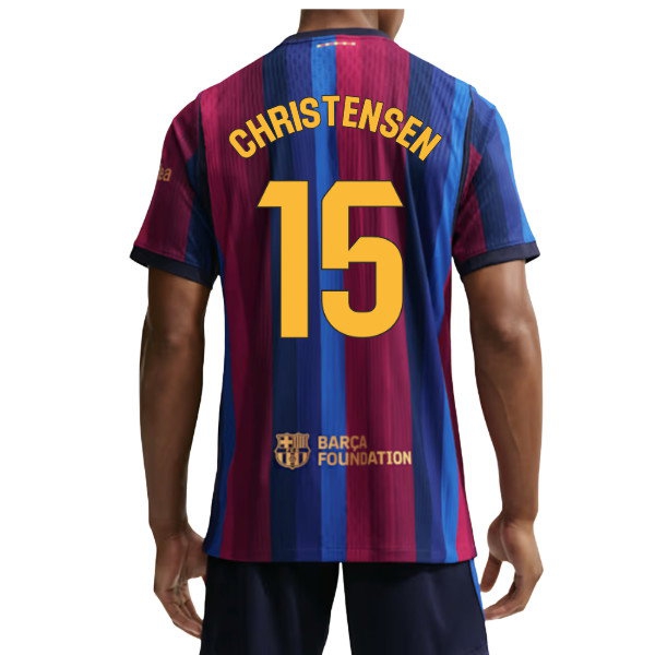 [LLS] 2026-2027 Barcelona Authentic Aero-Fit Match Home Shirt (Christensen 15)