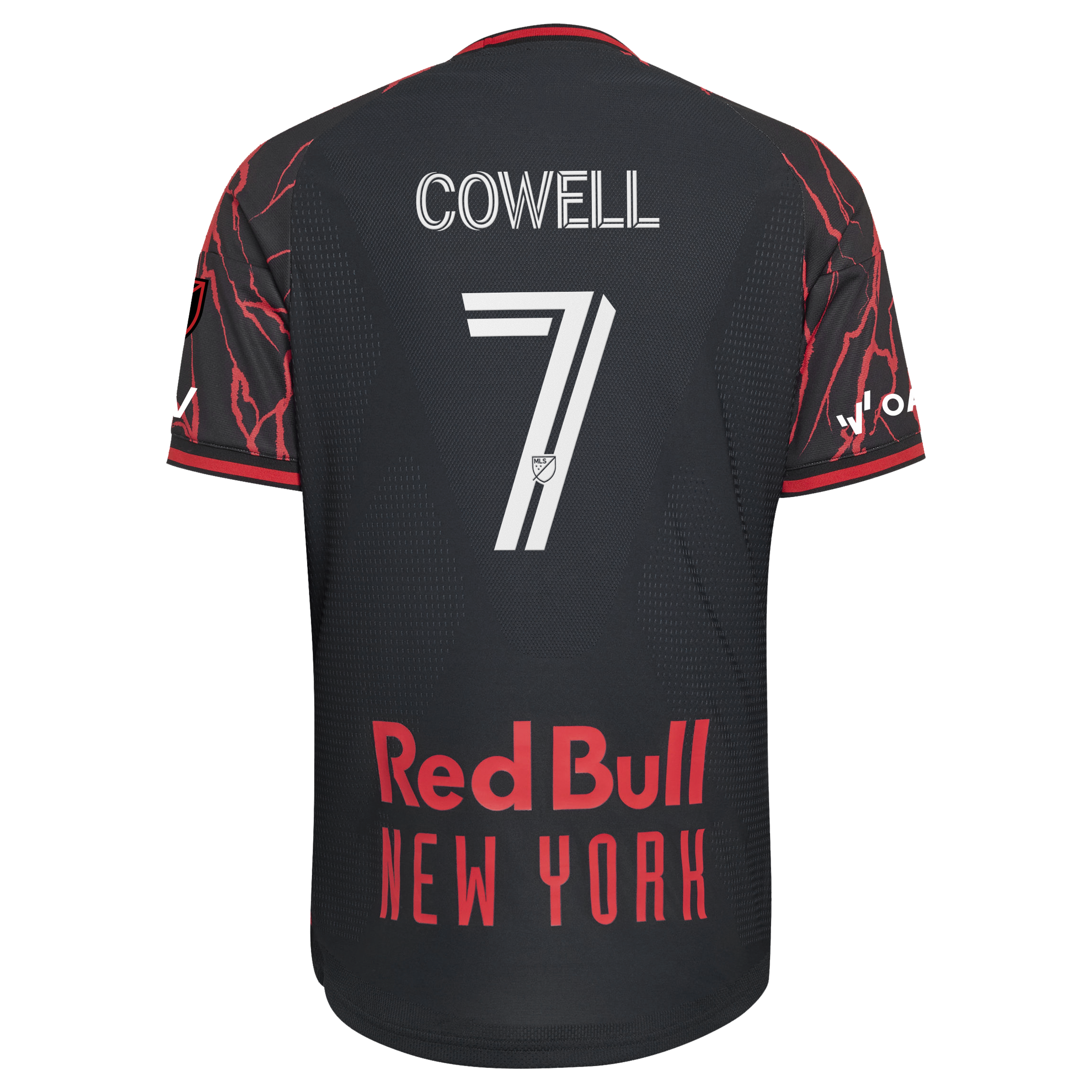 [LK] Cade Cowell New York Red Bulls 2026 The Rooted Kit On-Field Authentic Patch Jersey - Black