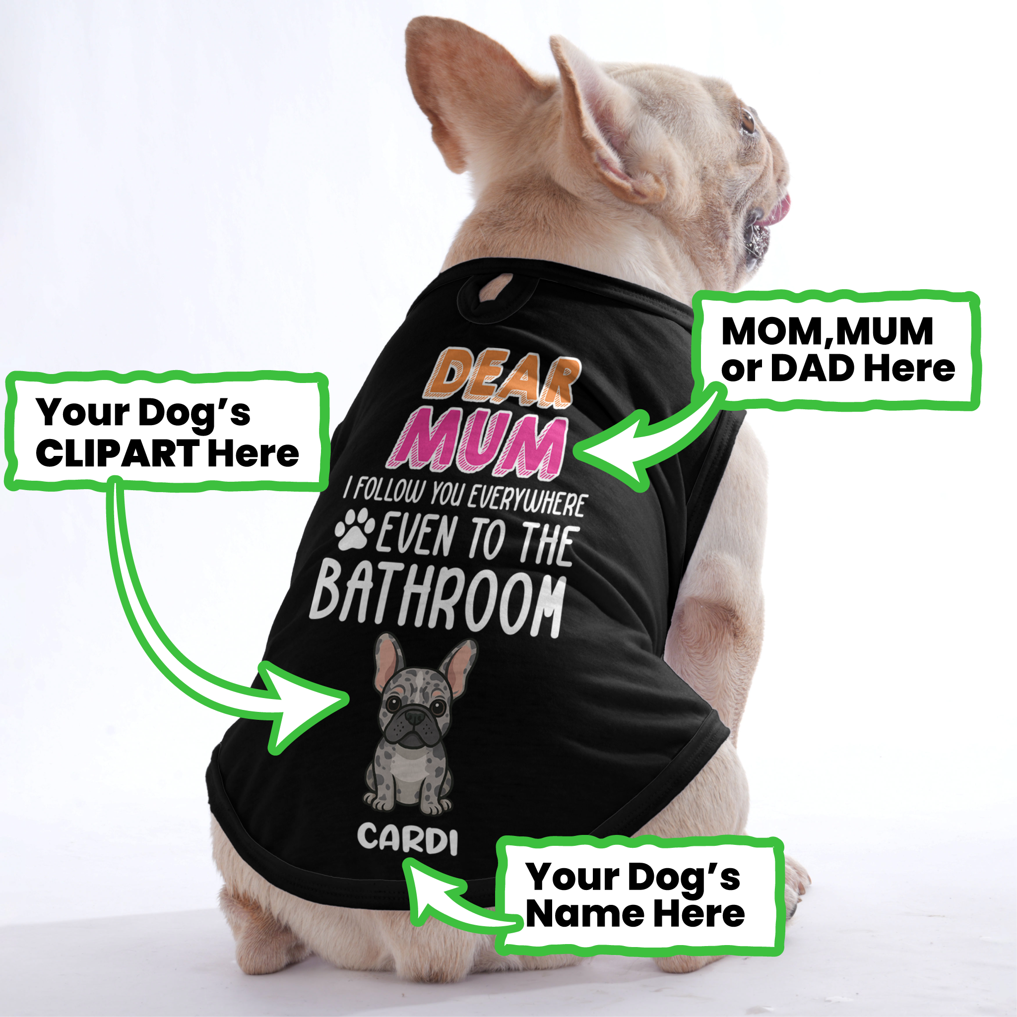 Shirt | Custom Dog T-shirt For French Bulldogs Pet Owner Apparel