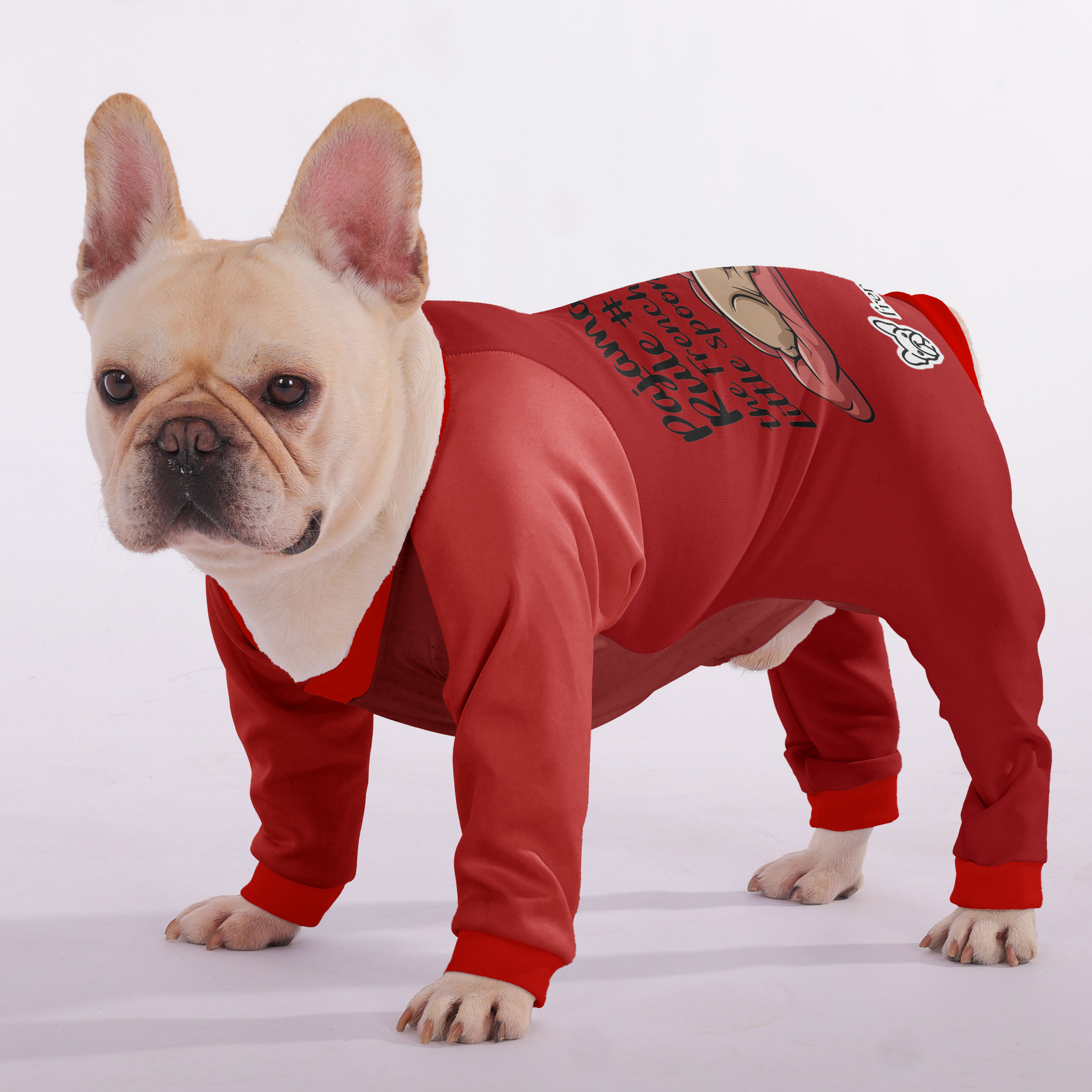 Pajama party rule #2: Let the Frenchie be the little spoon - Frenchie Pajamas – Ultra-Soft, Cozy, & Adorably Stylish