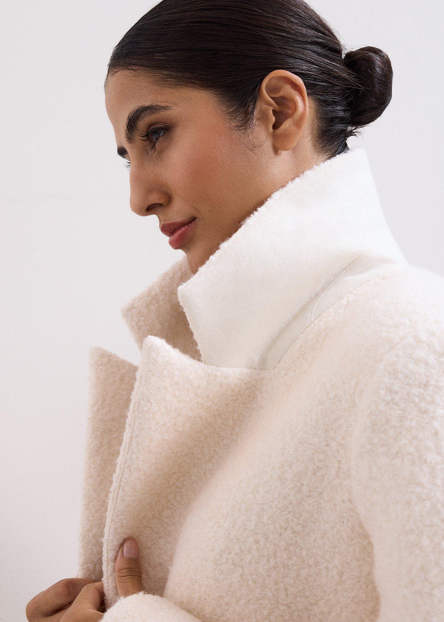 Malin Cream Wool Coat