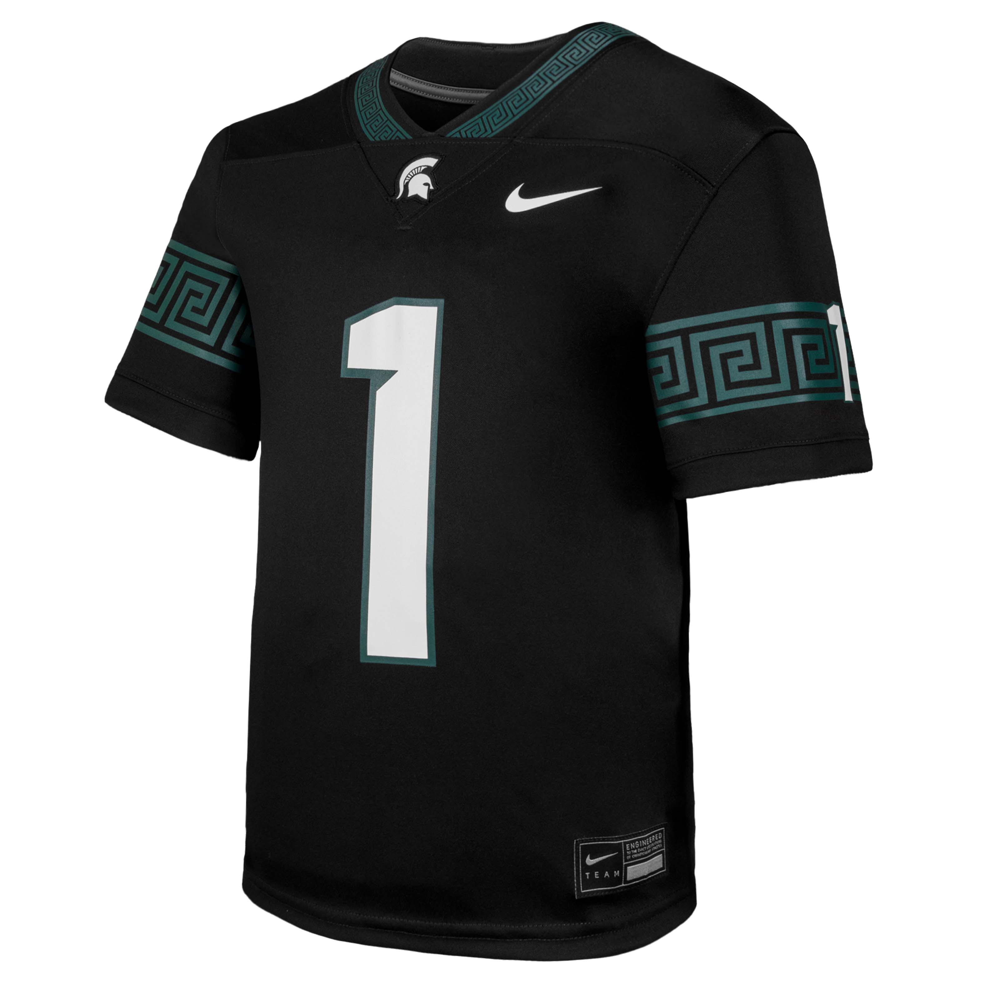 [DDG] Michigan State Spartans Youth Untouchable Replica Game Jersey - Black
