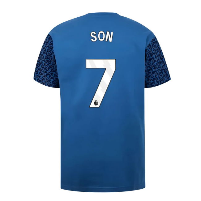 Enthusiastic Spurs Tottenham Hotspur Graphic T Shirt Blue Son #7 Pr...